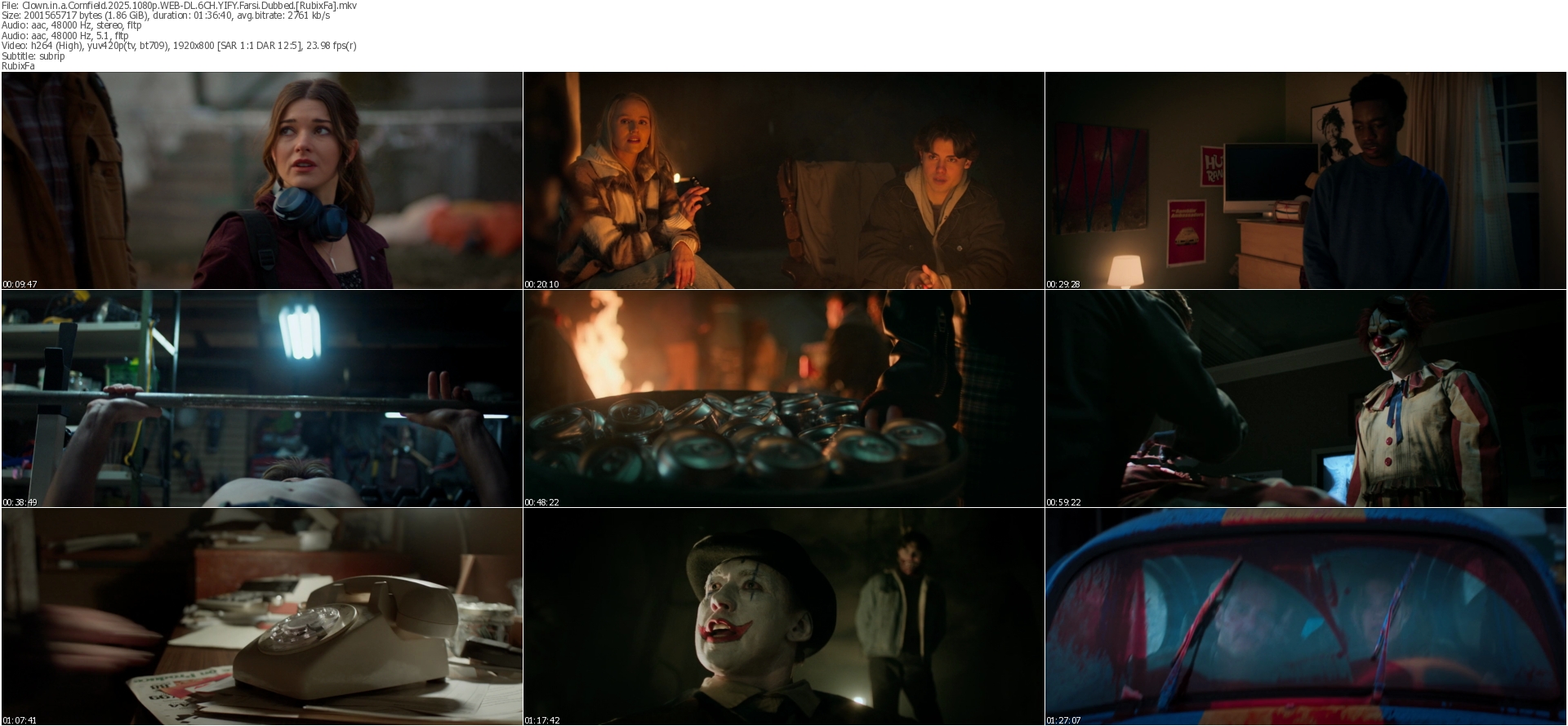 دانلود فیلم Clown in a Cornfield 2025 دوبله فارسی